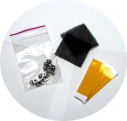 Thermal sticker, front fan filter & screw